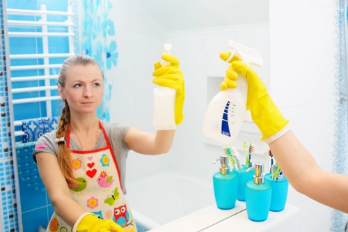 Local London cleaner preparing a home and office-style living space