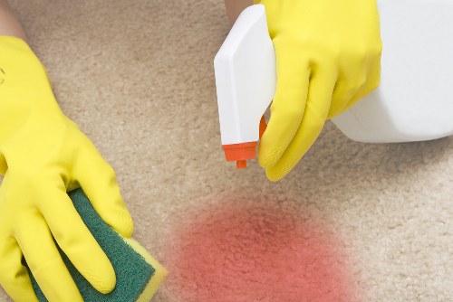 Cleaning professional representing ethical labour practices in a home cleaning setting