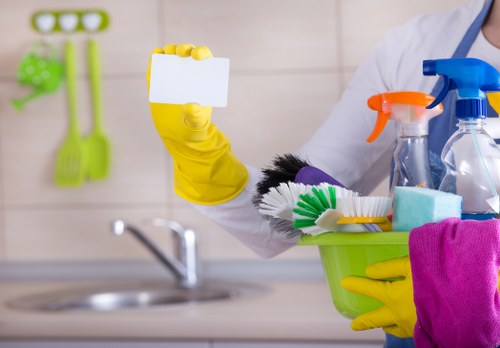 Cleaning quote discussion in a London home with pricing notes