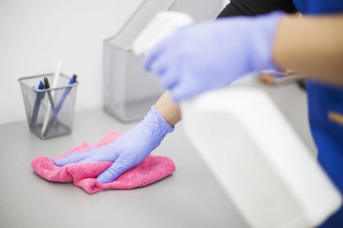 Detailed cleaning of a London home office and household surfaces