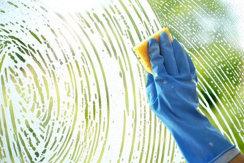 Professional carpet cleaning in a London home hallway