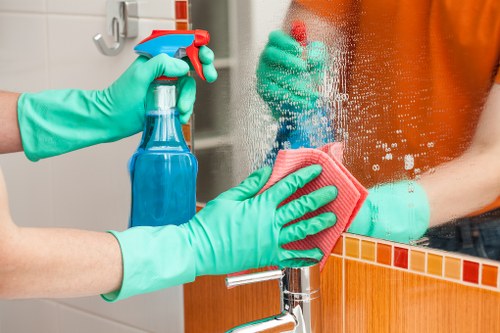 Neat and comfortable London household after thorough cleaning