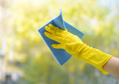 London House Cleaning team preparing safely for a final cleaning task