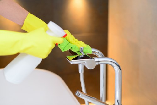 Professional London house cleaning team providing careful home cleaning service