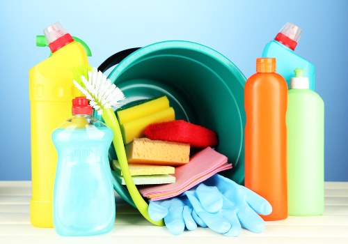 Clean bathroom surfaces and tiles in a London property