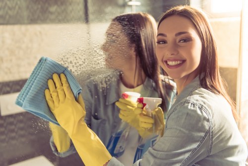 Local London house cleaning team refreshing upholstered furniture
