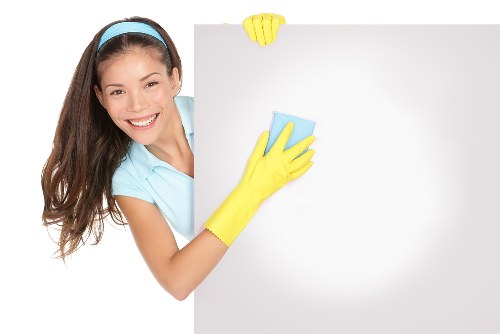 Local cleaning team handling a flat in London